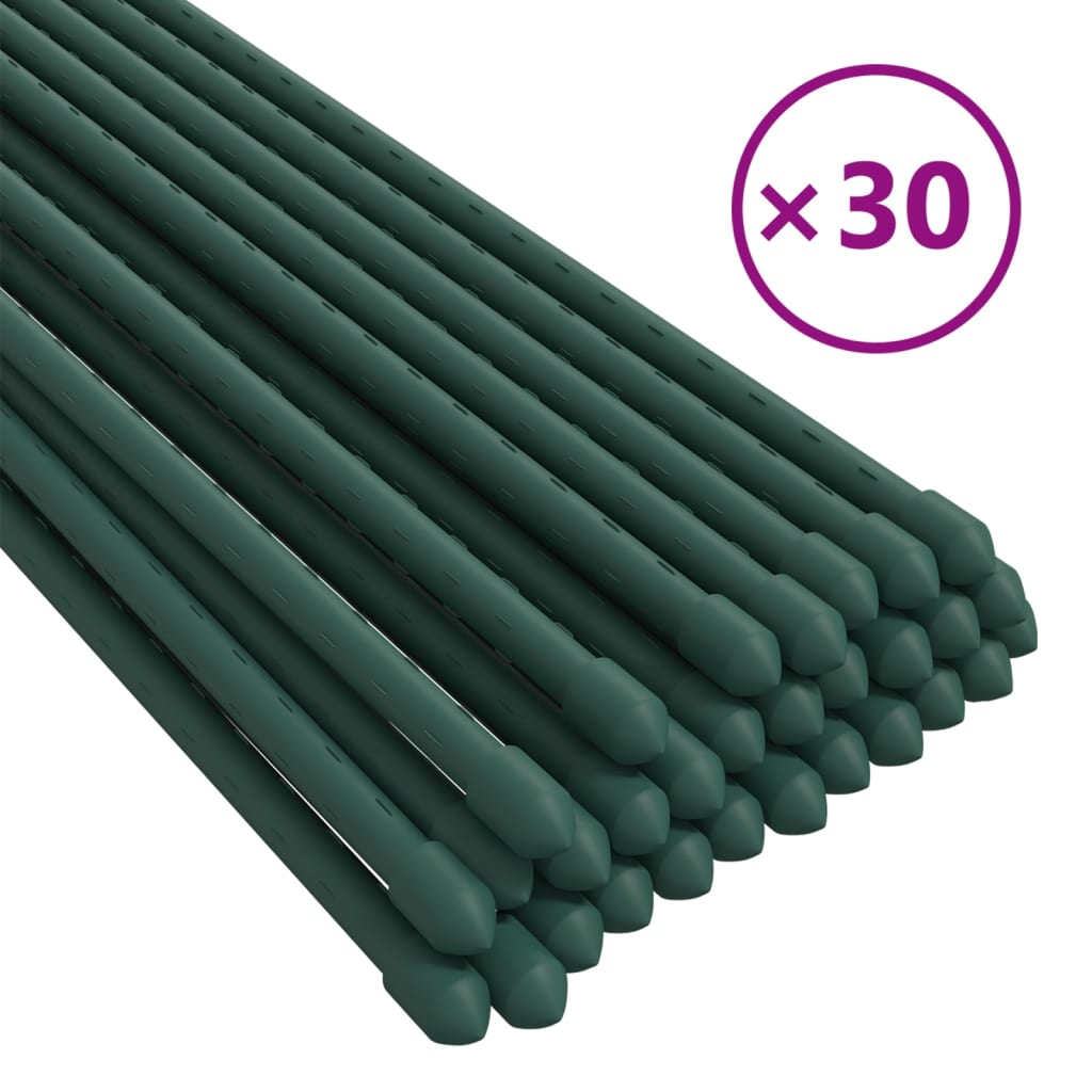 Supporti per Piante da Giardino 30 pz Verde 60 cm Acciaio - homemem39