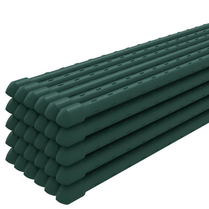 Supporti per Piante da Giardino 30 pz Verde 90 cm Acciaio