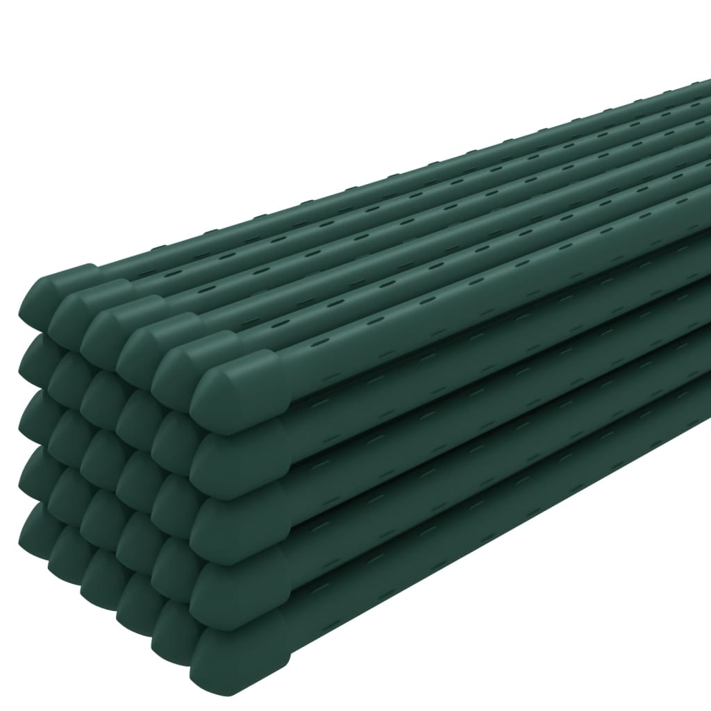 Supporti per Piante da Giardino 30 pz Verde 115 cm Acciaio - homemem39