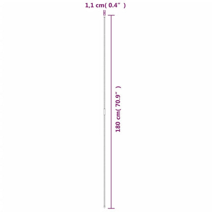 Supporti per Piante da Giardino 30 pz Verde 180 cm Acciaio - homemem39
