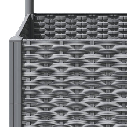 Fioriera da Giardino con Graticcio Grigio Chiaro 80x80x136cm PP | homemem39