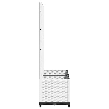 Fioriera da Giardino con Graticcio Bianco 80x40x136 cm PP - homemem39