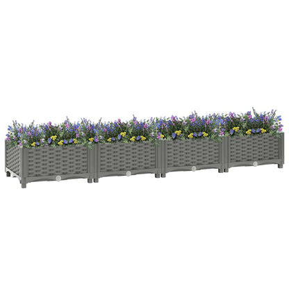 Fioriera Rialzata 160x40x23 cm in Polipropilene - homemem39