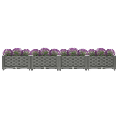Fioriera Rialzata 160x40x23 cm in Polipropilene - homemem39