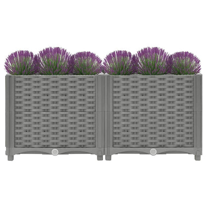 Fioriera Rialzata 80x40x38 cm in Polipropilene - homemem39