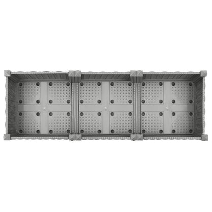 Fioriera Rialzata 120x40x71 cm in Polipropilene - homemem39