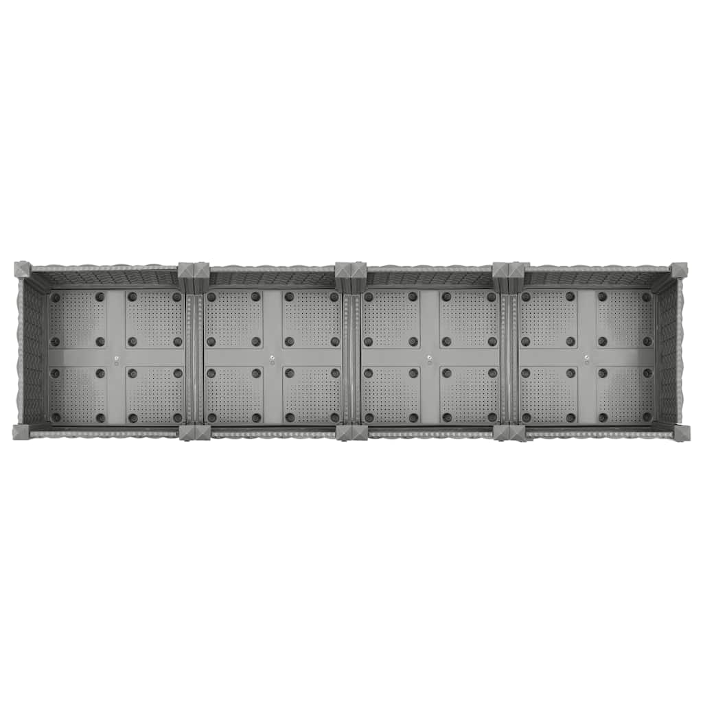 Fioriera Rialzata 160x40x71 cm in Polipropilene | homemem39