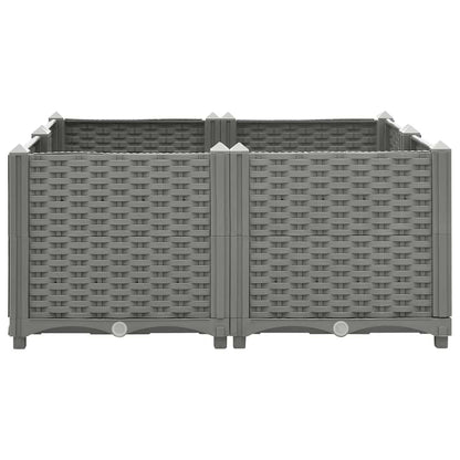 Fioriera Rialzata 80x80x38 cm in Polipropilene | homemem39