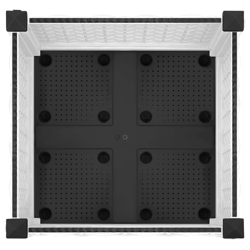 Fioriera Rialzata 40x40x23 cm in Polipropilene - homemem39