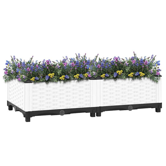 Fioriera Rialzata 80x40x23 cm in Polipropilene | homemem39