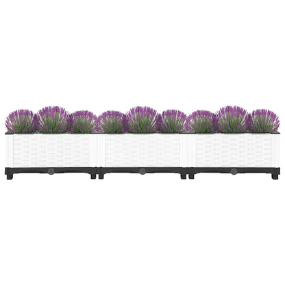 Fioriera Rialzata 120x40x23 cm in Polipropilene - homemem39