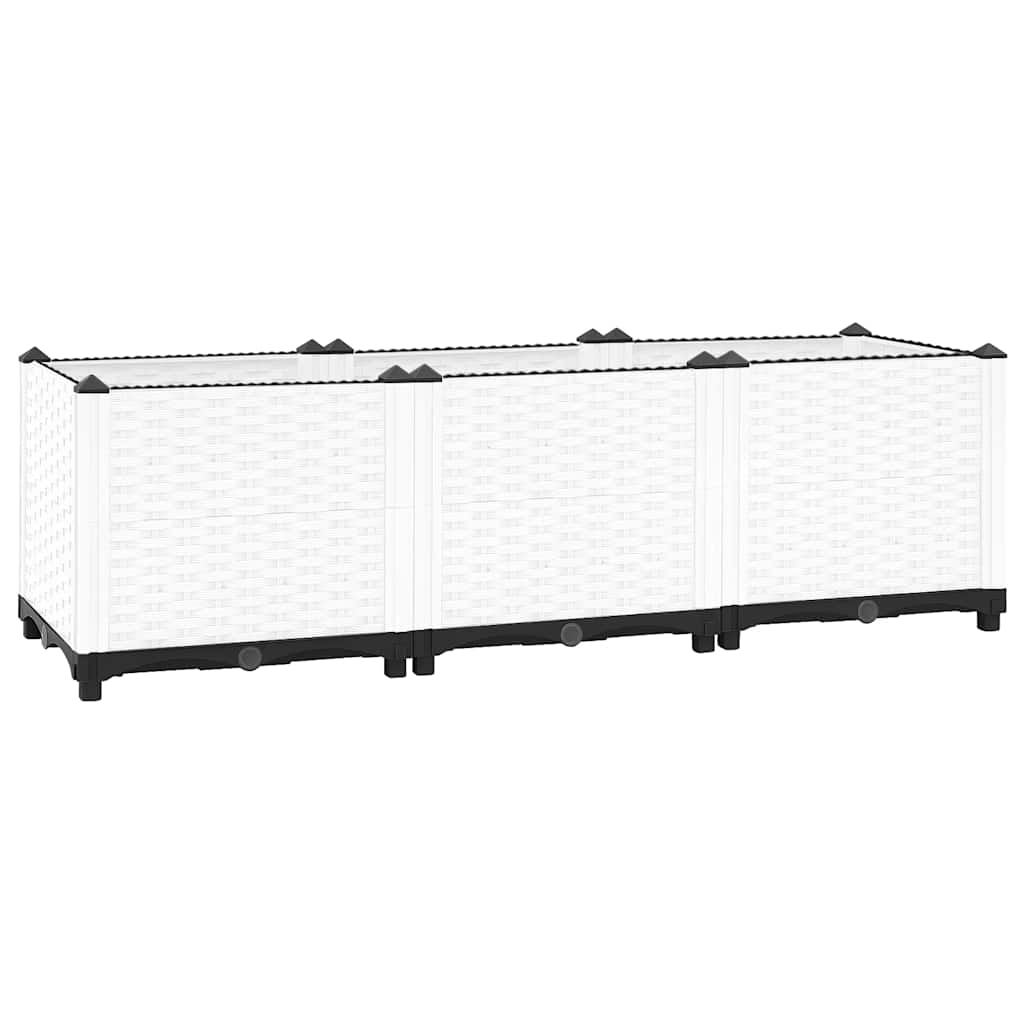 Fioriera Rialzata 120x40x38 cm in Polipropilene - homemem39