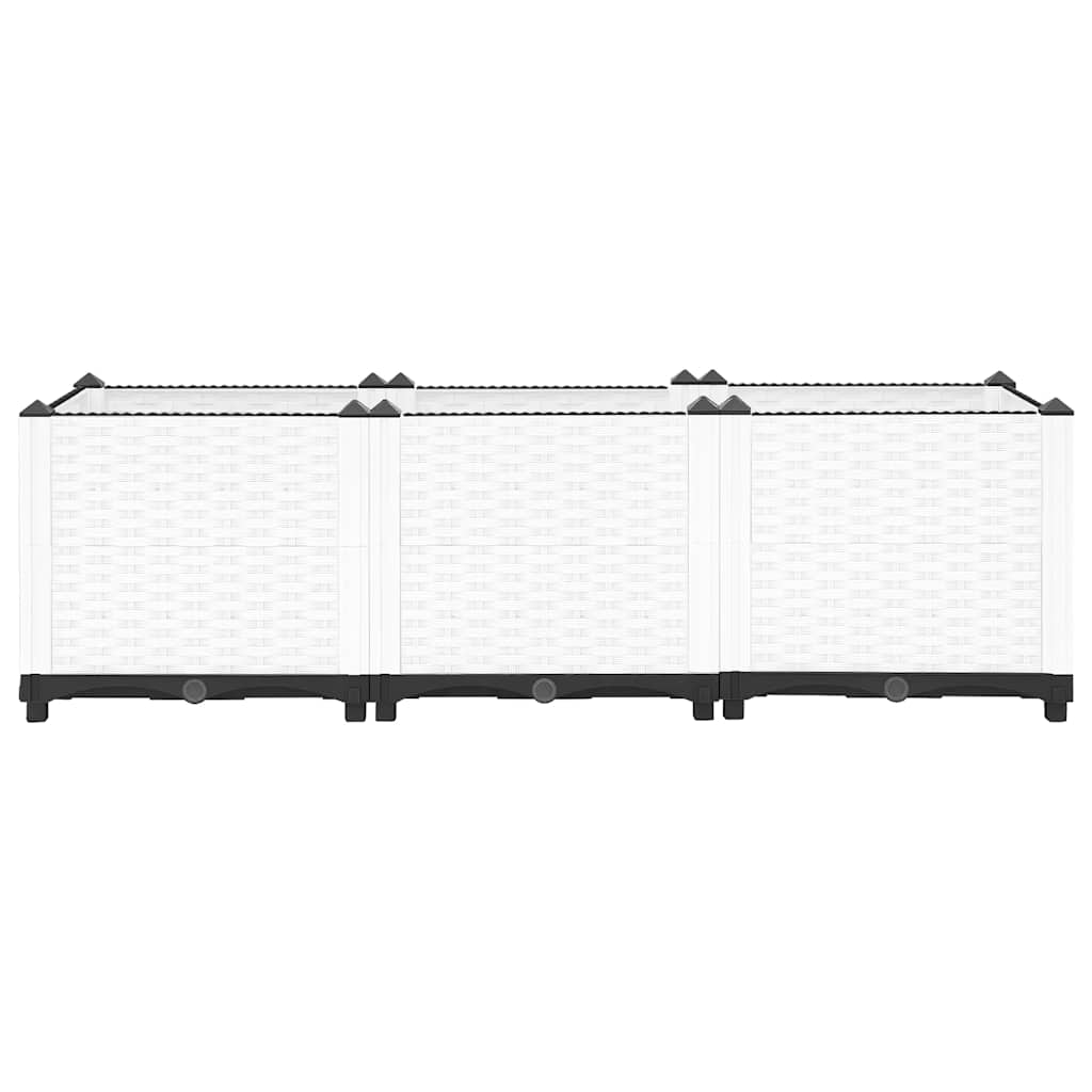 Fioriera Rialzata 120x40x38 cm in Polipropilene - homemem39