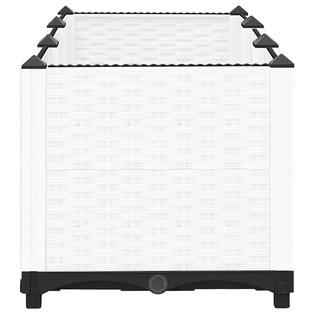 Fioriera Rialzata 120x40x38 cm in Polipropilene - homemem39