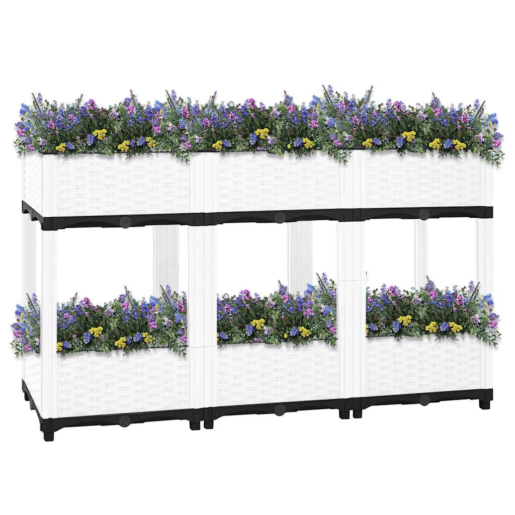 Fioriera Rialzata 120x40x71 cm in Polipropilene | homemem39