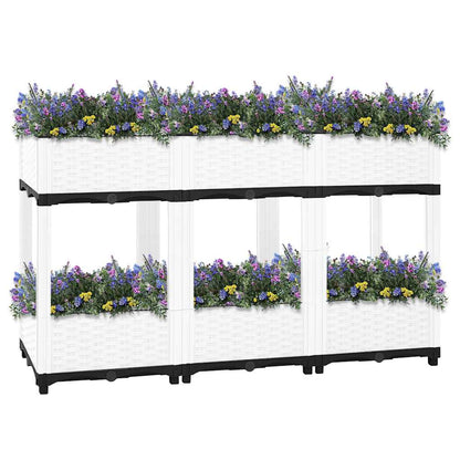 Fioriera Rialzata 120x40x71 cm in Polipropilene | homemem39