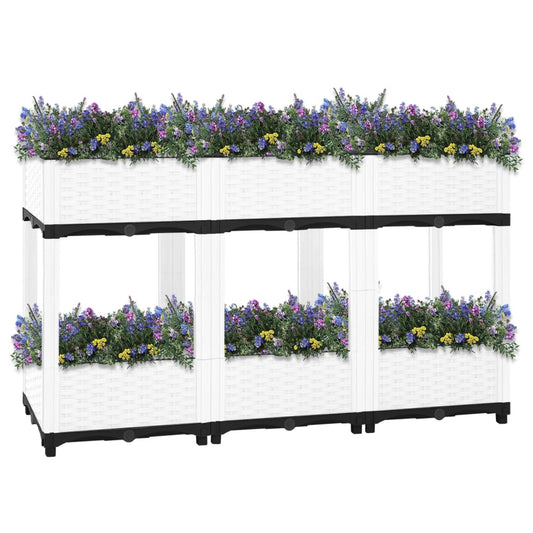 Fioriera Rialzata 120x40x71 cm in Polipropilene - homemem39