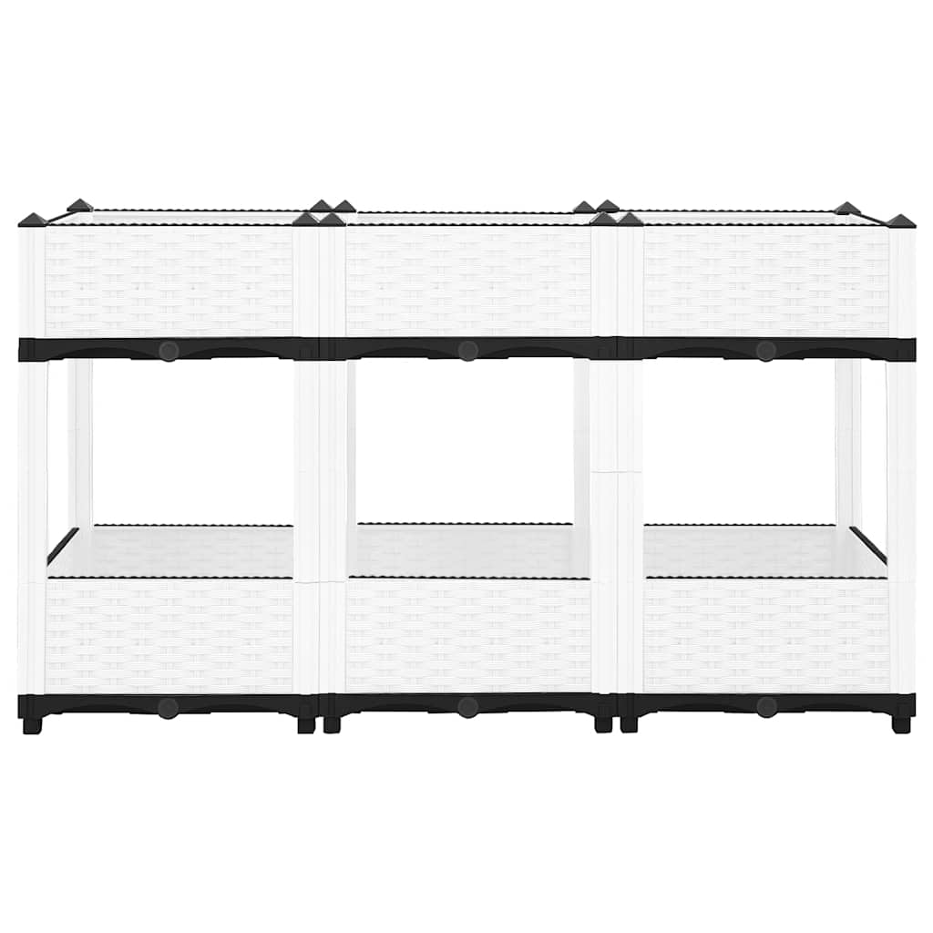 Fioriera Rialzata 120x40x71 cm in Polipropilene | homemem39