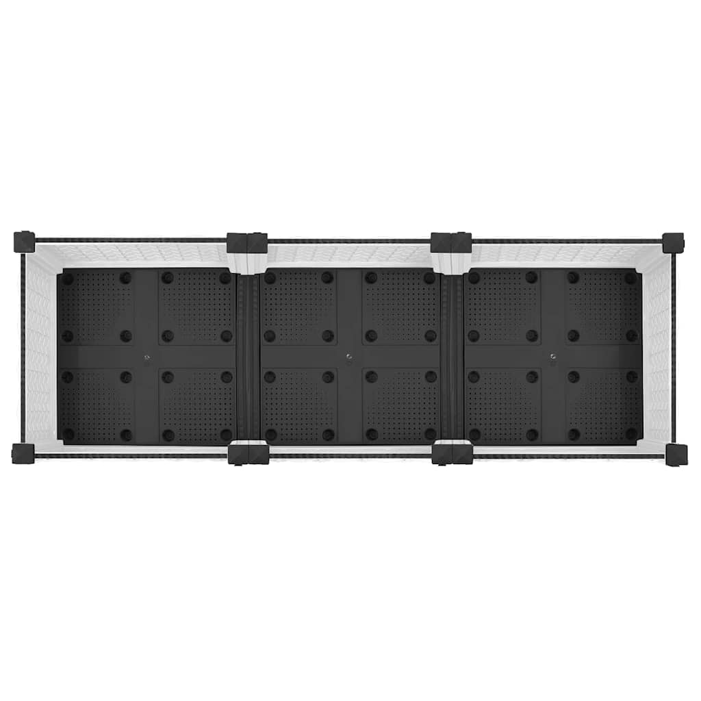 Fioriera Rialzata 120x40x71 cm in Polipropilene | homemem39