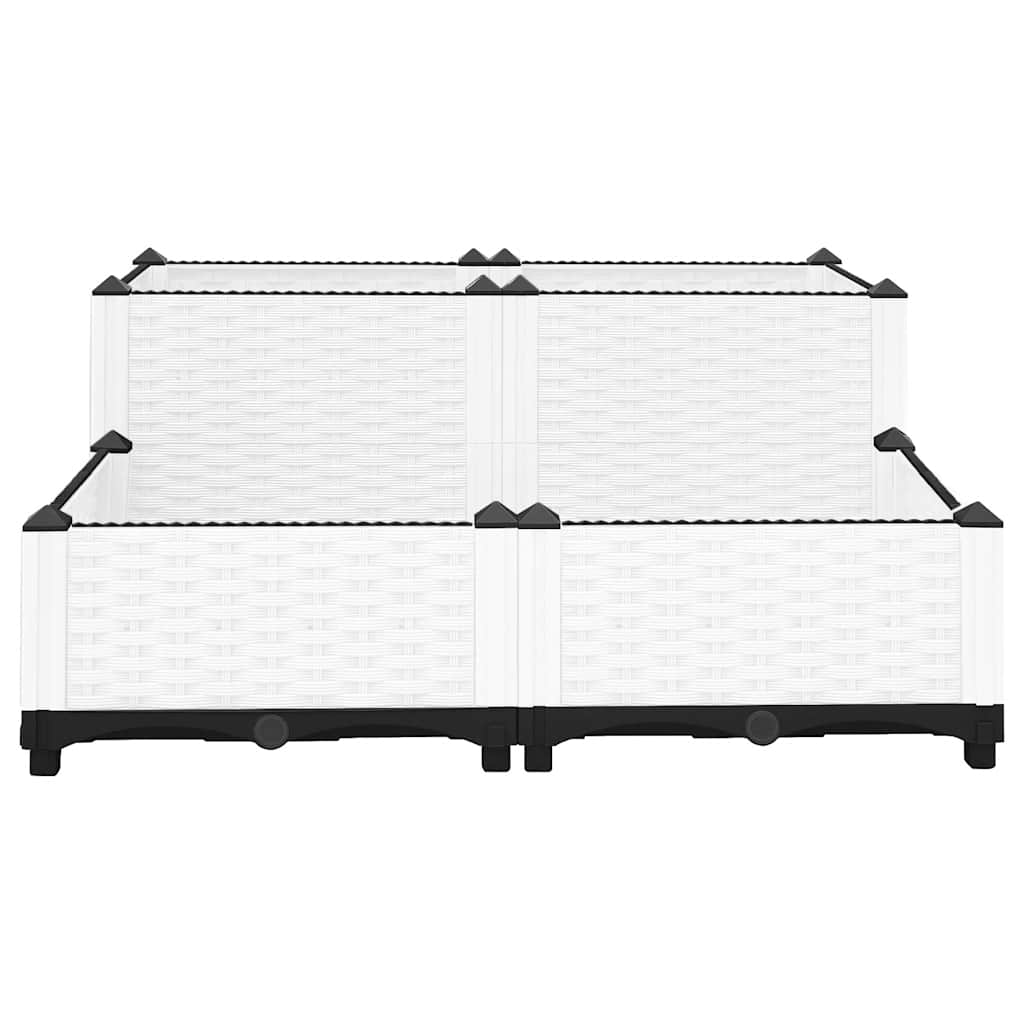 Fioriera Rialzata 80x80x38 cm in Polipropilene | homemem39