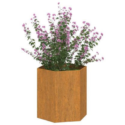 Fioriera Ruggine 40x40x45 cm Acciaio Corten - homemem39