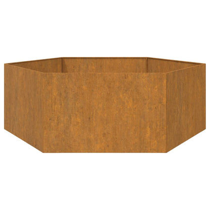 Fioriera Ruggine 138x120x45 cm Acciaio Corten - homemem39