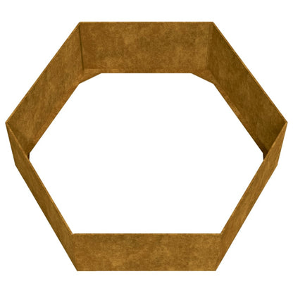 Fioriera Ruggine 138x120x45 cm Acciaio Corten - homemem39