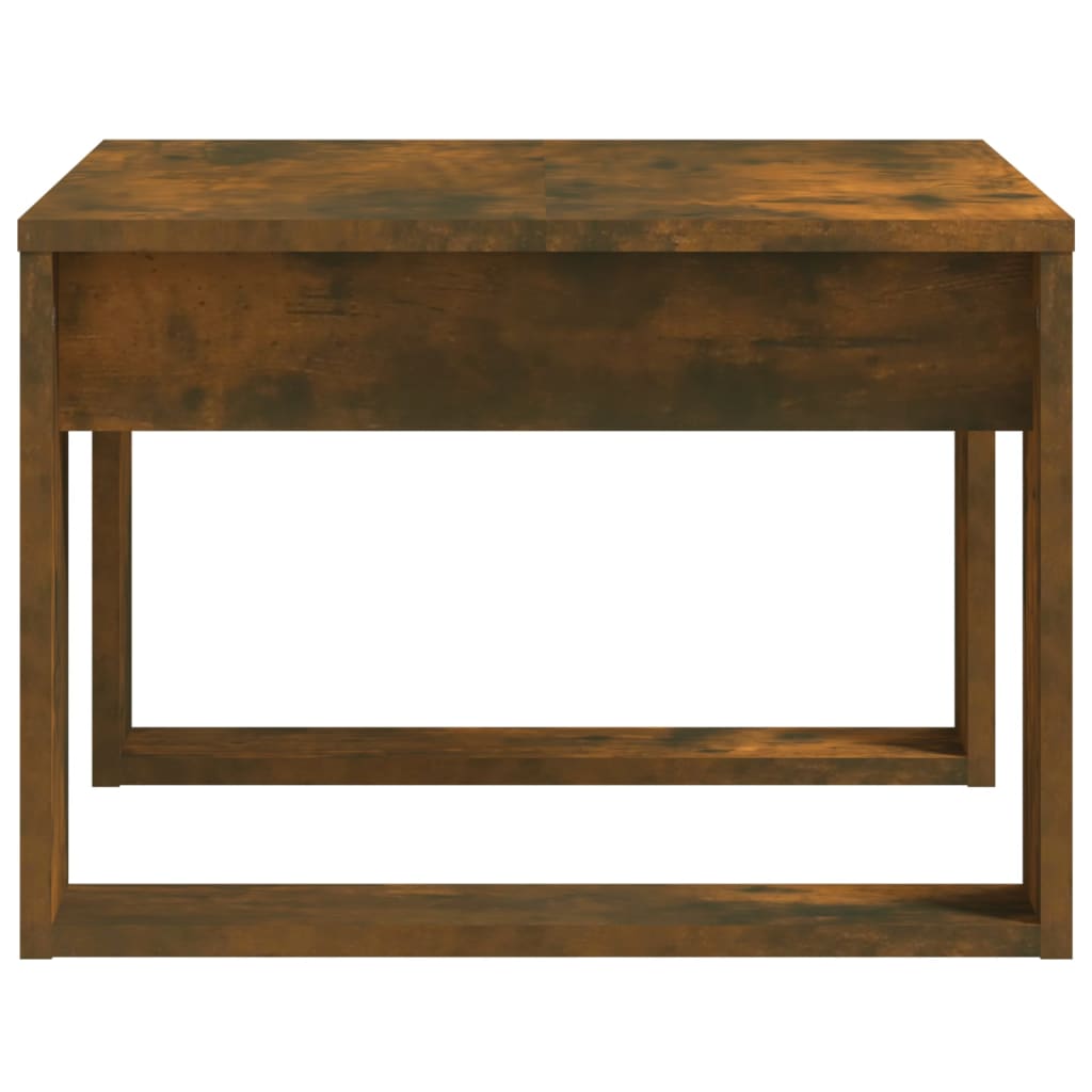 Tavolino Rovere Fumo 50x50x35 cm in Legno Multistrato | homemem39
