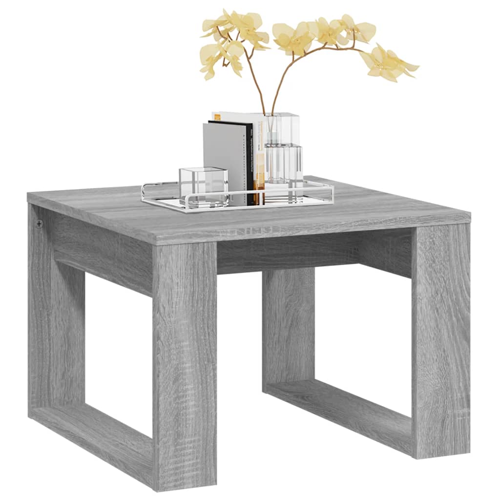 Tavolino Grigio Sonoma 50x50x35 cm in Legno Multistrato | homemem39