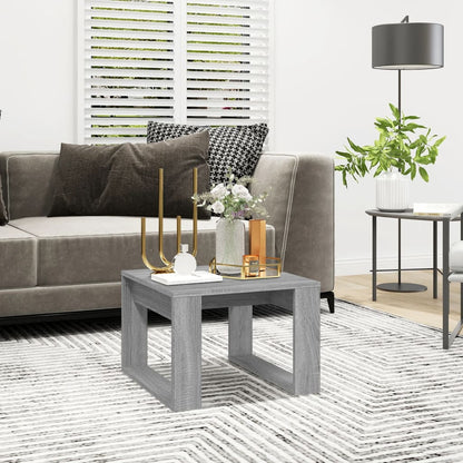 Tavolino Grigio Sonoma 50x50x35 cm in Legno Multistrato | homemem39