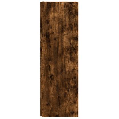 Scaffale Angolare Rovere Fumo 33x33x100 cm Legno Multistrato - homemem39