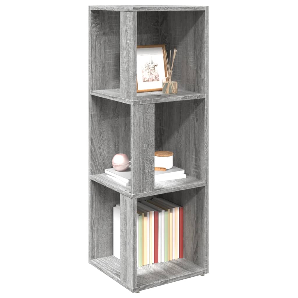Scaffale Angolare Grigio Sonoma 33x33x100 cm Legno Multistrato | homemem39