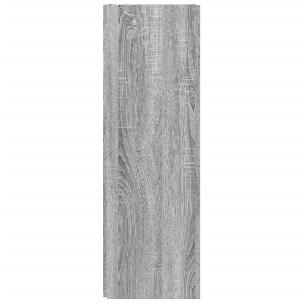 Scaffale Angolare Grigio Sonoma 33x33x100 cm Legno Multistrato