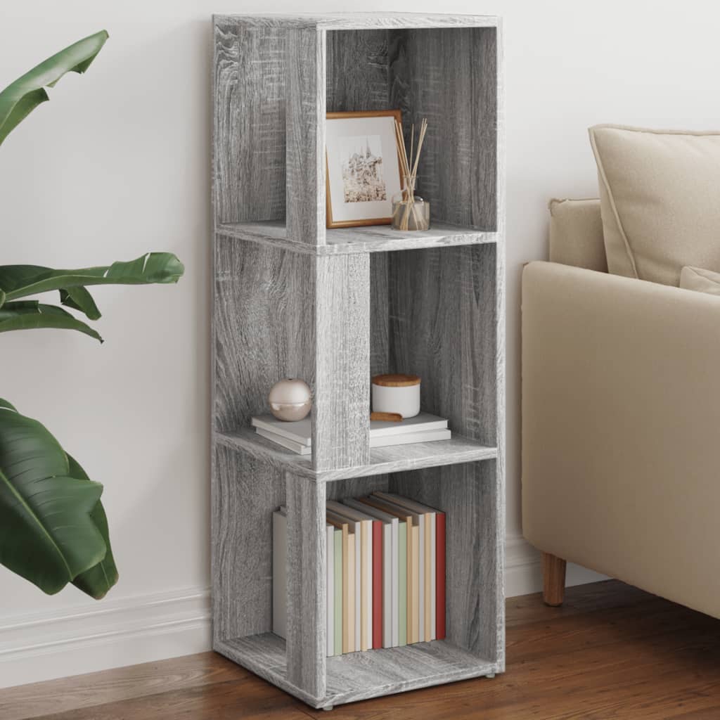 Scaffale Angolare Grigio Sonoma 33x33x100 cm Legno Multistrato | homemem39