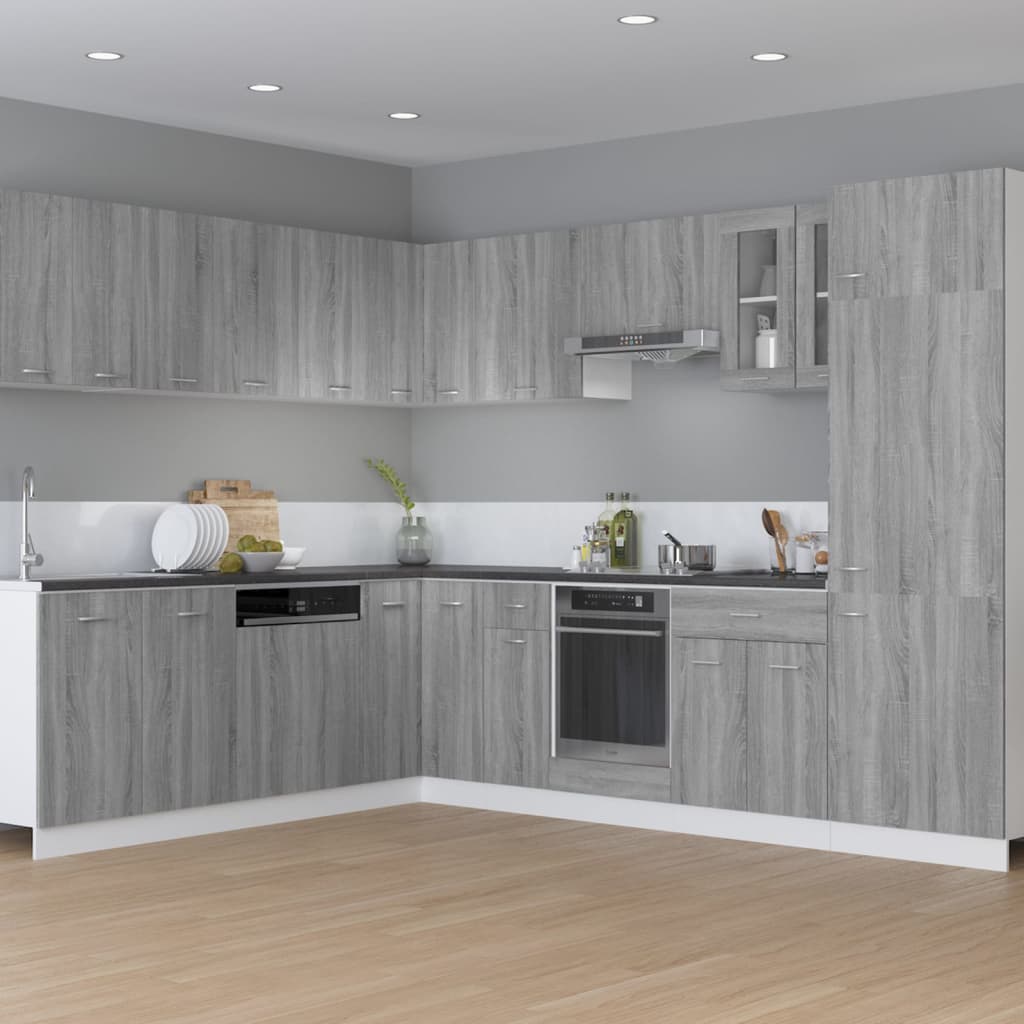 Mobile da Forno “Riga” Grigio Sonoma 60x46x81,5 cm - homemem39