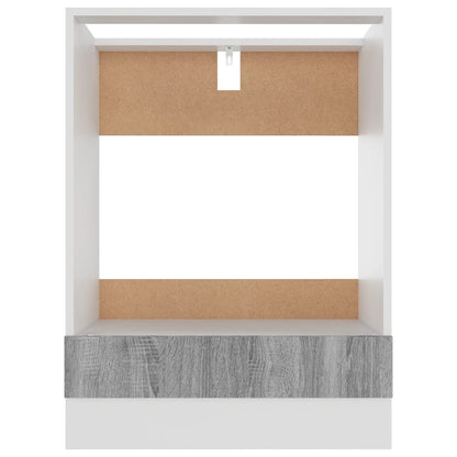 Mobile da Forno “Riga” Grigio Sonoma 60x46x81,5 cm - homemem39