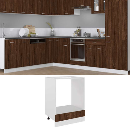 Mobile da Forno “Riga” Rovere Marrone 60x46x81,5 cm | homemem39