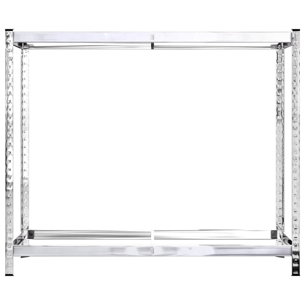 Portapneumatici a 2 Livelli 4pz Argento 110x40x110cm in Acciaio | homemem39