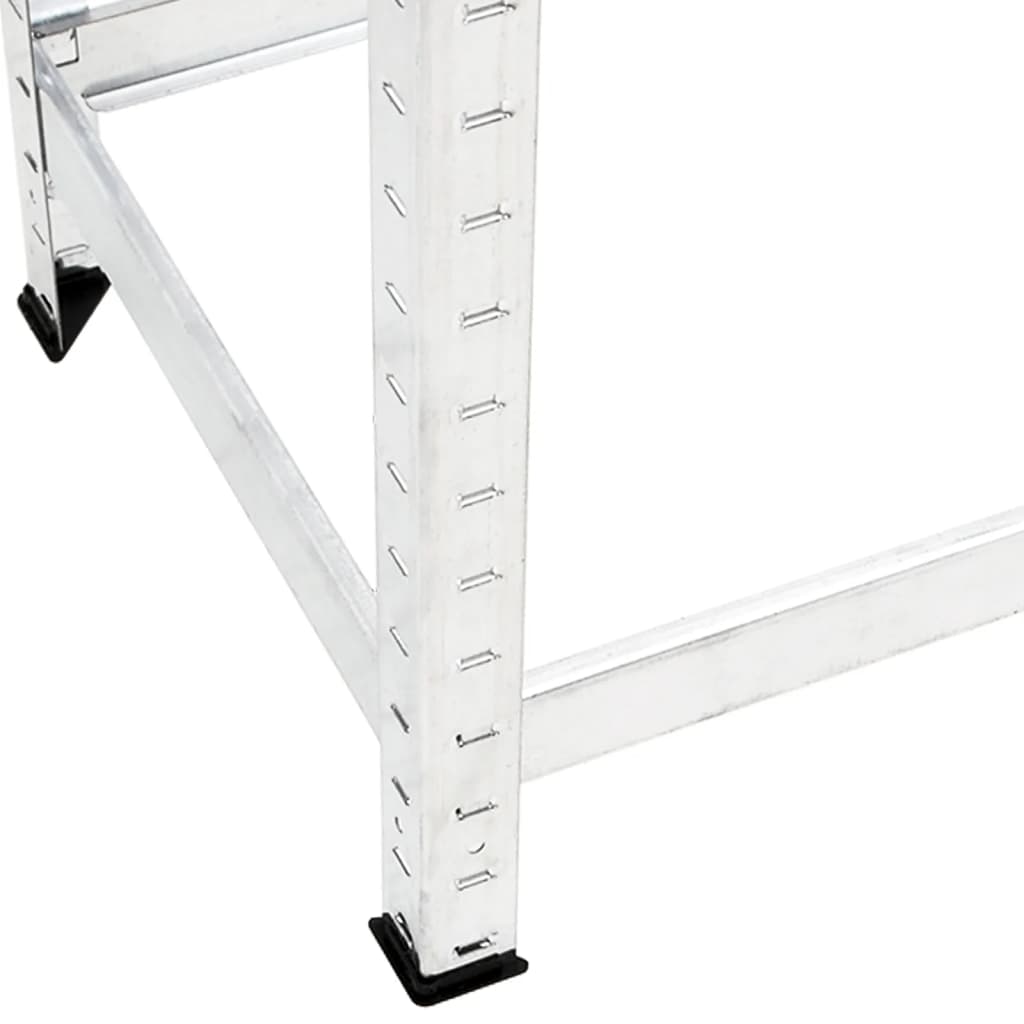 Portapneumatici a 2 Livelli 4pz Argento 110x40x110cm in Acciaio | homemem39