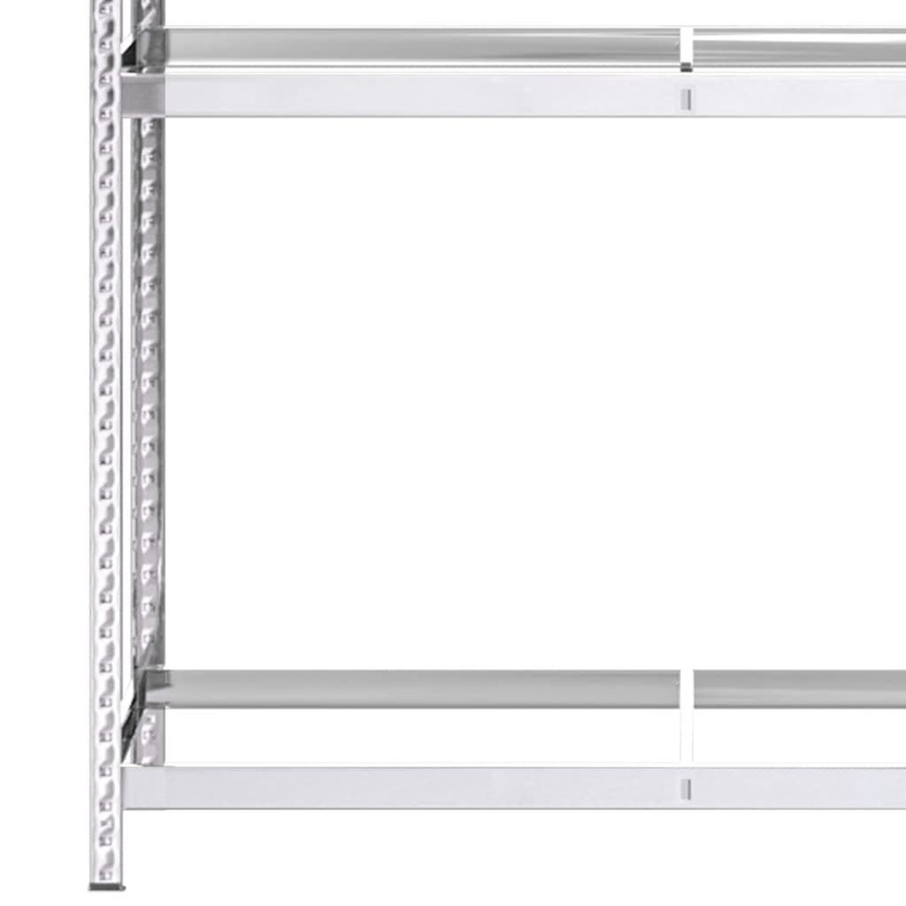 Portapneumatici a 3 Strati 3 pz Argento 110x40x200cm in Acciaio | homemem39