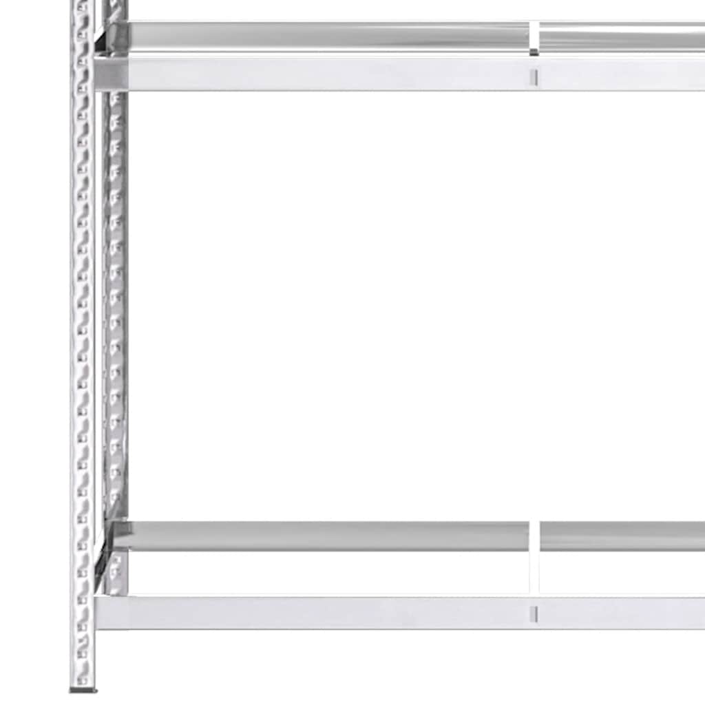 Portapneumatici a 3 Strati 4 pz Argento 110x40x200cm in Acciaio | homemem39