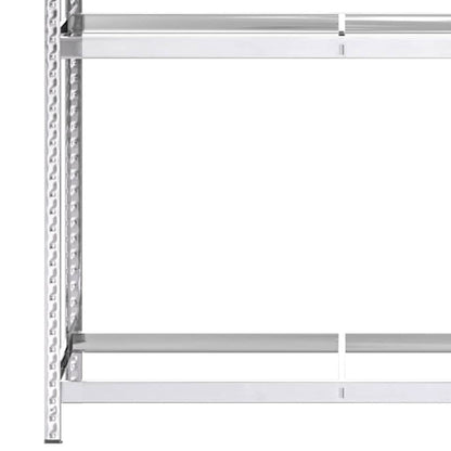 Portapneumatici a 3 Strati 4 pz Argento 110x40x200cm in Acciaio | homemem39