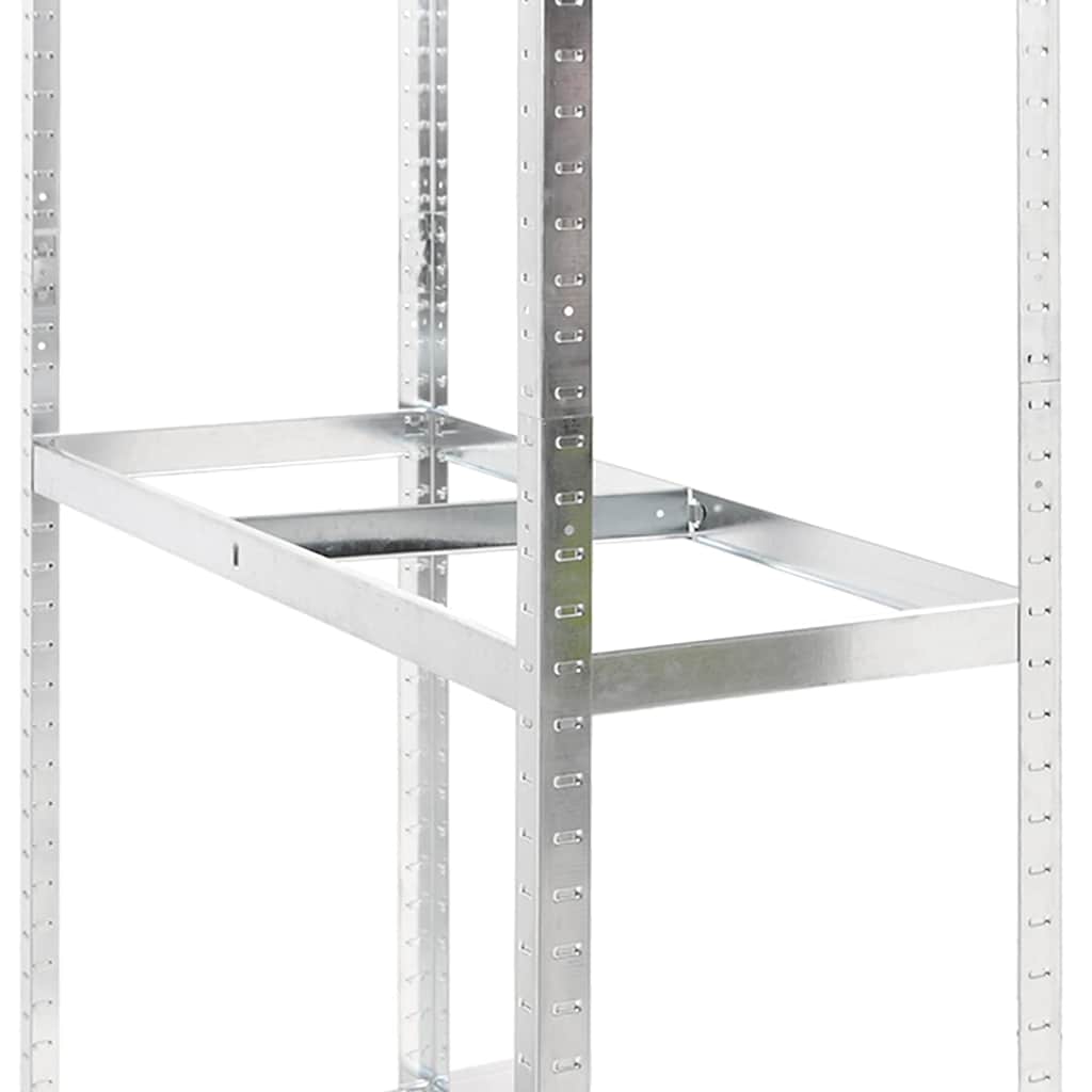 Portapneumatici a 3 Strati 4 pz Argento 110x40x200cm in Acciaio | homemem39