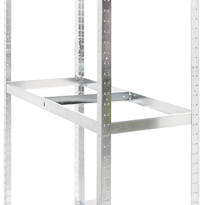 Portapneumatici a 3 Strati 4 pz Argento 110x40x200cm in Acciaio | homemem39