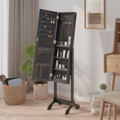 Specchio Autoportante Nero 34x37x146 cm | homemem39