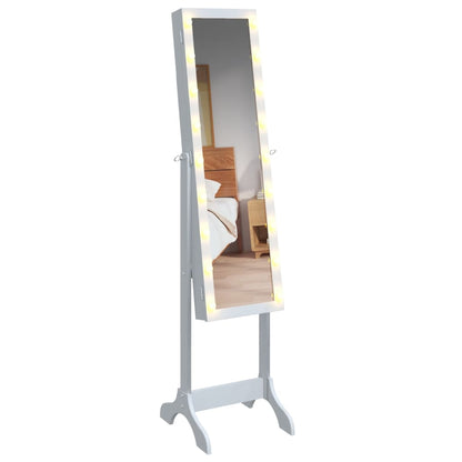 Specchio Autoportante con LED Bianco 34x37x146 cm | homemem39
