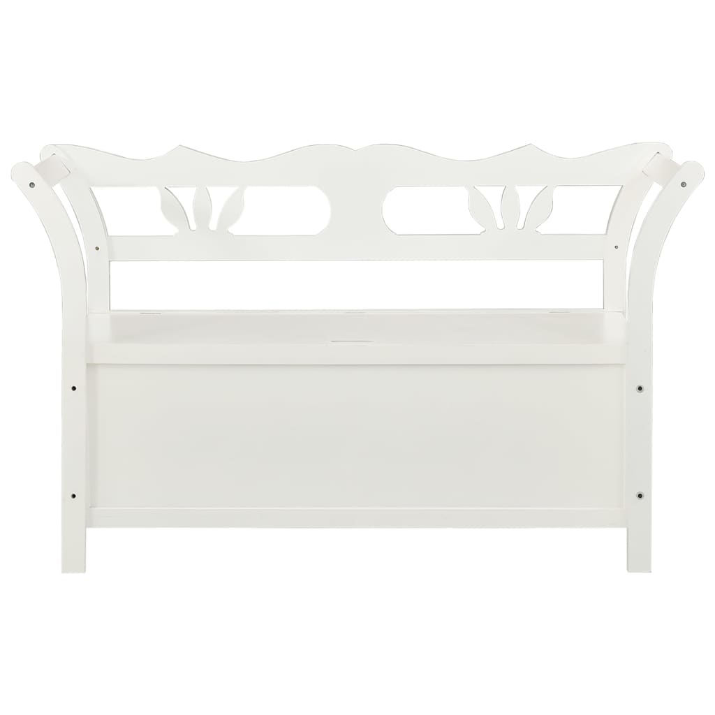 Panca Bianca 107x45x75,5 cm Legno Massello di Abete | homemem39