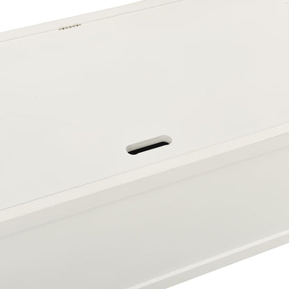 Panca Bianca 107x45x75,5 cm Legno Massello di Abete | homemem39