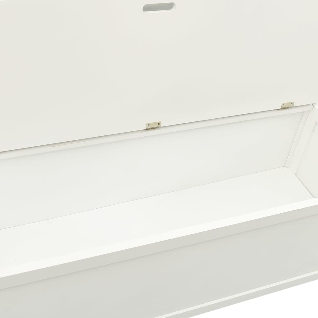 Panca Bianca 107x45x75,5 cm Legno Massello di Abete | homemem39