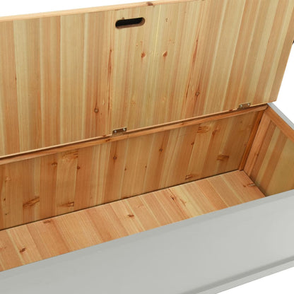 Panca Grigia 107x45x75,5 cm Legno Massello di Abete | homemem39